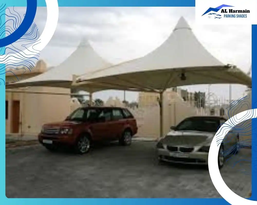 Pyramid Arch Design Parking Shades